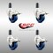 Service Caster 3 Inch 316SS Solid Poly Swivel 1-3/8 Inch Expanding Stem Caster Set Lock Brake SCC-SS316TTLEX20S314-SPUS-138-4 - alternate 4